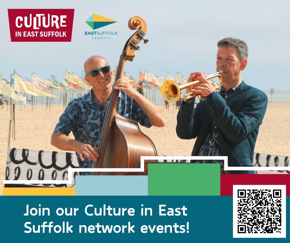 EastSuffolkMeansBusiness (@esmbiz) on Twitter photo ⭐ Are you part of a creative organisation in Aldeburgh, Saxmundham, Leiston or surrounding area?⭐
Book by midday for <a href="/EastSuffolk/">East Suffolk Council</a>'s cultural networking event at Aldeburgh Jubilee Hall!
Reserve your spot here: buff.ly/3PVQj53
Join the network: bit.ly/ESCultureNewsl… ⭐ Are you part of a creative organisation in Aldeburgh, Saxmundham, Leiston or surrounding area?⭐
Book by midday for <a href="/EastSuffolk/">East Suffolk Council</a>'s cultural networking event at Aldeburgh Jubilee Hall!
Reserve your spot here: buff.ly/3PVQj53
Join the network: bit.ly/ESCultureNewsl…
