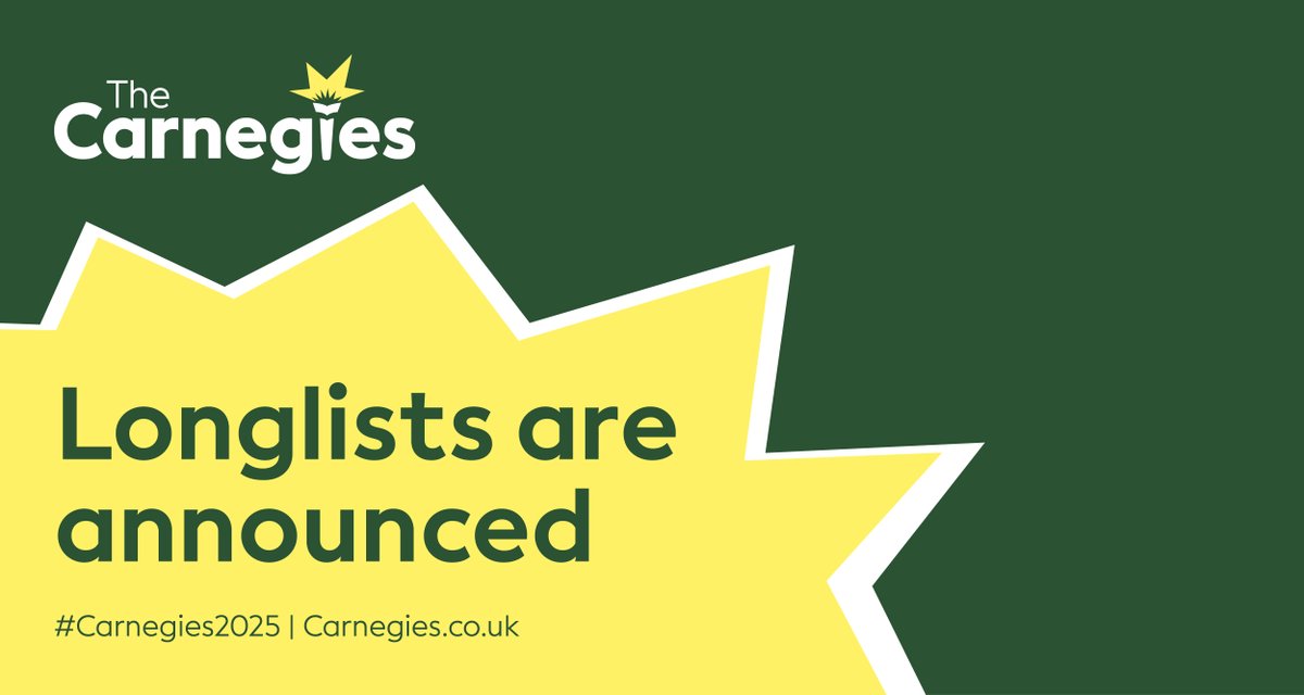 It is finally time! We are excited to reveal the longlists for the 2025 Carnegie Medals for Writing and Illustration. 🎉 Congratulations to the wonderful authors and illustrators longlisted for the #Carnegies2025! 🖌️📖✨
View the full list here: carnegies.co.uk/2025-longlists…