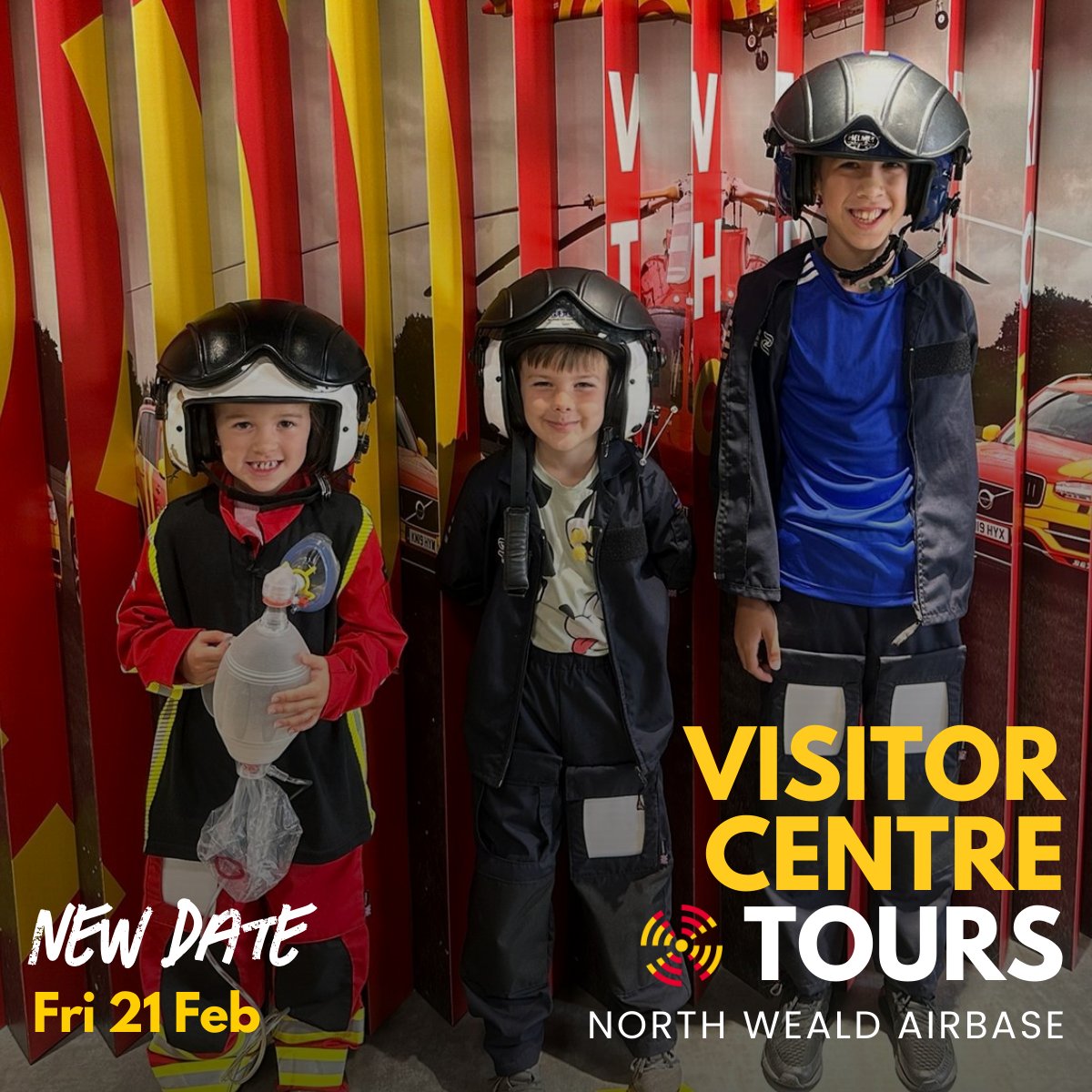 Ready for a free behind-the-scenes adventure? 🚁 Join us for a tour of our North Weald visitor centre, and see the scenes of our operation!

Book your space now 🌟 loom.ly/AMNBxgQ

#visitorcentretours