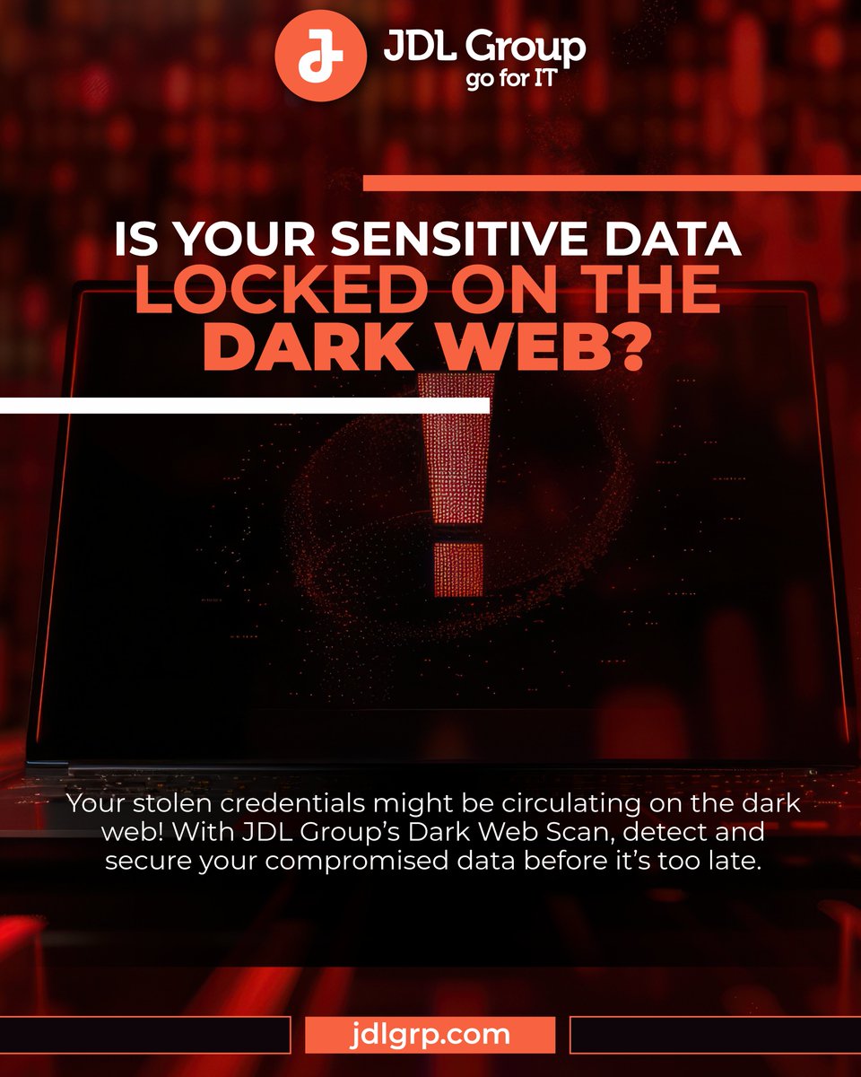 jdlgroupinc's tweet image. 🔴 Is your data on the dark web? Cybercriminals are exploiting stolen credentials, putting businesses at risk. 🚨

JDL Group’s Dark Web Scan detects and secures your compromised data.

🔗 jdlgrp.com

#cybersecurity #darkwebscan #dataprotection #businesssecurity
