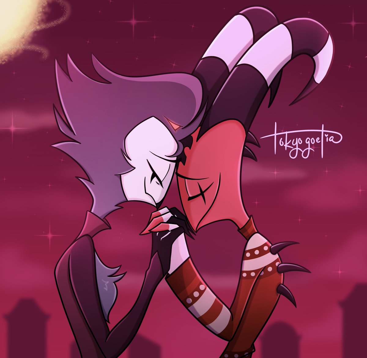 tokyogoetia's tweet photo. Help I just love them so much 😭😭
#Stolitz #HelluvaBossFanart #Stolas #Blitzø https://t.co/eFs9dTiFHc