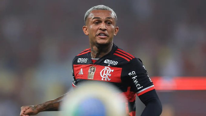 Wesley in action for Flamengo