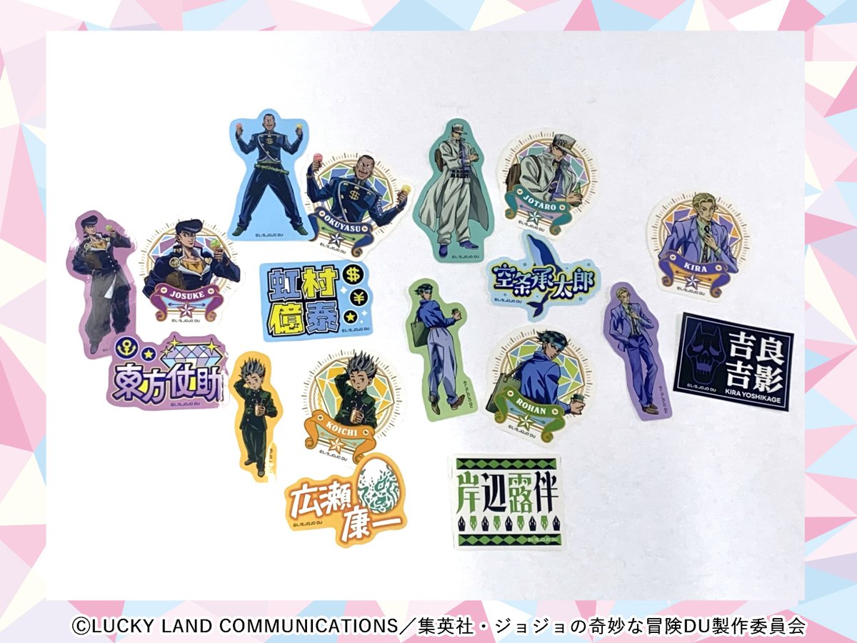 💎【JOJO REVIVAL】シリーズ 新商品⚓ □ステッカーコレクション 描き