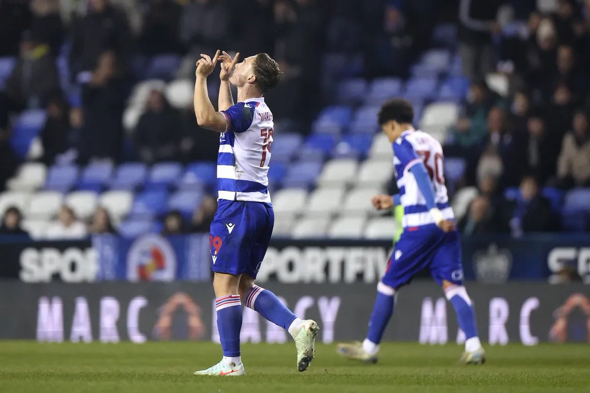 TalkReading's tweet photo. Delighted for Jayden Wareham getting on the scoresheet. A proper striker’s goal being in the right place at the right time. Could see how much that meant to him 💫 #readingfc https://t.co/uSE7U7NpkQ