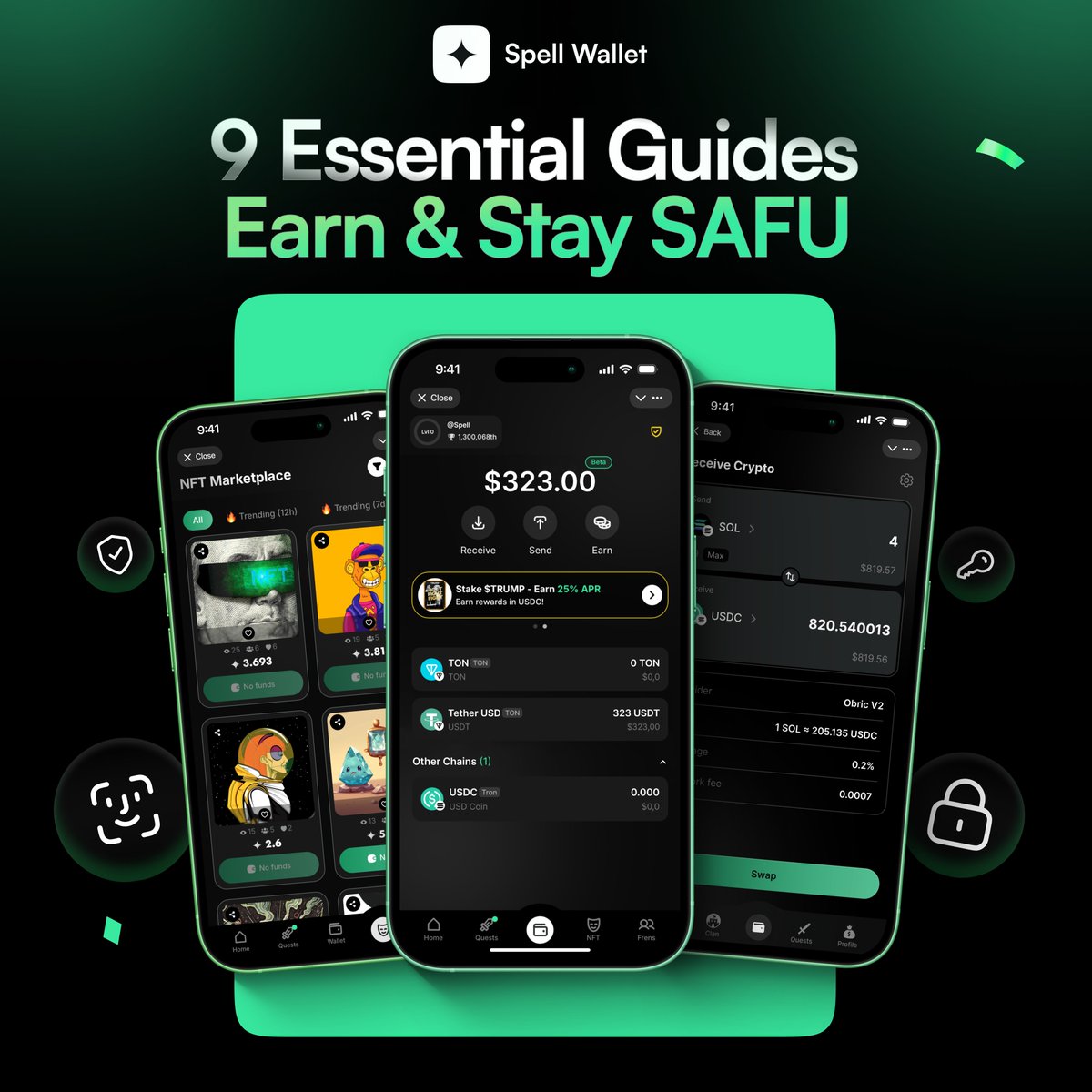 How 8M Users Profit With Spell Wallet

Wizards, Over 8 MILLION USERS Trust #SpellWallet to secure and grow their #Crypto. Learn how:

medium.com/@spell_club/ho…

With 9 step-by-step guides, you’ll learn how to protect your funds with #MPC technology (reducing hack risk by 90%),