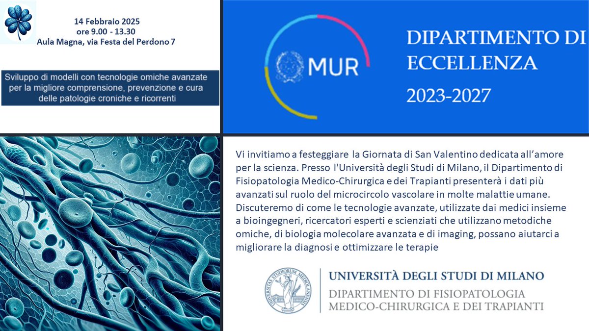 Roberta Palla (@ciukolotta) on Twitter photo 14 FEBBRAIO 2025: evento imperdibile! Nella giornata degli innamorati, vieni a festeggiare l'amore per la #scienza Vi aspettiamo numerosi! <a href="/LaStatale/">Università degli Studi di Milano</a> <a href="/flora_peyvandi/">flora peyvandi</a> #microcircolo #disfunzione #eccellenza <a href="/mur_gov_/">Ministero dell'Università e della Ricerca</a> #SanValentino #scienzeomiche #Bioinformatics #biologia #imaging 14 FEBBRAIO 2025: evento imperdibile! Nella giornata degli innamorati, vieni a festeggiare l'amore per la #scienza Vi aspettiamo numerosi! <a href="/LaStatale/">Università degli Studi di Milano</a> <a href="/flora_peyvandi/">flora peyvandi</a> #microcircolo #disfunzione #eccellenza <a href="/mur_gov_/">Ministero dell'Università e della Ricerca</a> #SanValentino #scienzeomiche #Bioinformatics #biologia #imaging
