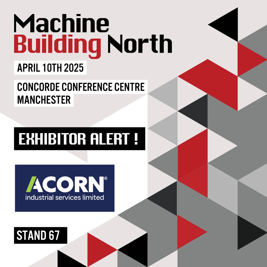 MachineBuilding.net (@machbuild) on Twitter photo We are delighted to welcome @<a href="/AcornIndustrial/">Acorn Industrial Services Ltd</a> to #MachineBuildingNorth25, taking place at the Concorde Conference Centre on 10th April 2025. Find out more here: bit.ly/4gPB9u3 Free to attend: bit.ly/4gSL95M
#machinebuildinglive #engineering #ukmanufacturing We are delighted to welcome @<a href="/AcornIndustrial/">Acorn Industrial Services Ltd</a> to #MachineBuildingNorth25, taking place at the Concorde Conference Centre on 10th April 2025. Find out more here: bit.ly/4gPB9u3 Free to attend: bit.ly/4gSL95M
#machinebuildinglive #engineering #ukmanufacturing
