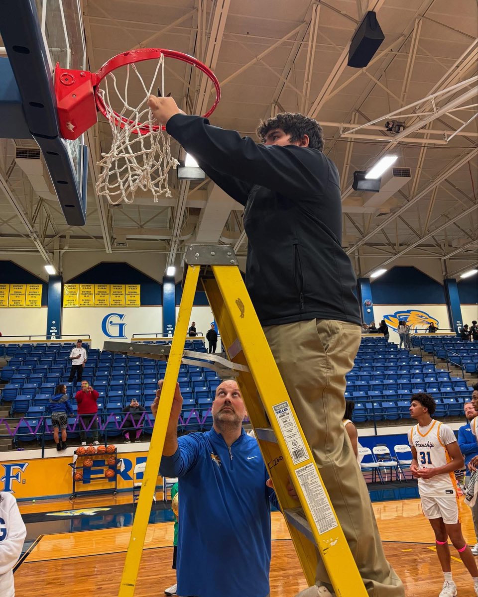We had so much to celebrate with our Frenship Boys Basketball Team.  We got to honor all our amazing seniors including one of our own. Proud to say that our boys team is the 5 time defending 2-6A undefeated district champions! We got to cut down the net. We love gold ball season!