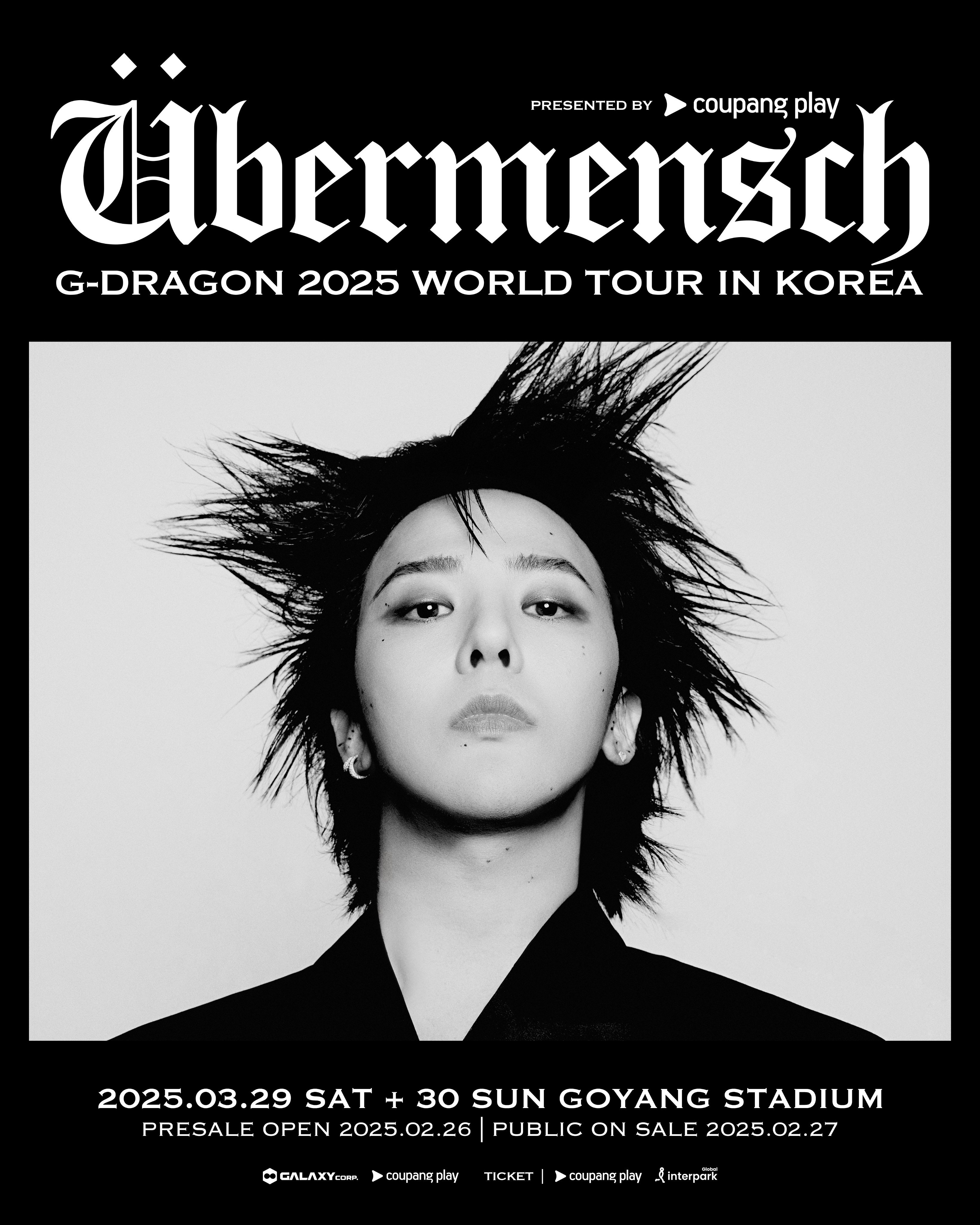 Pre-Order] G-DRAGON 2025 World Tour Übermensch Official