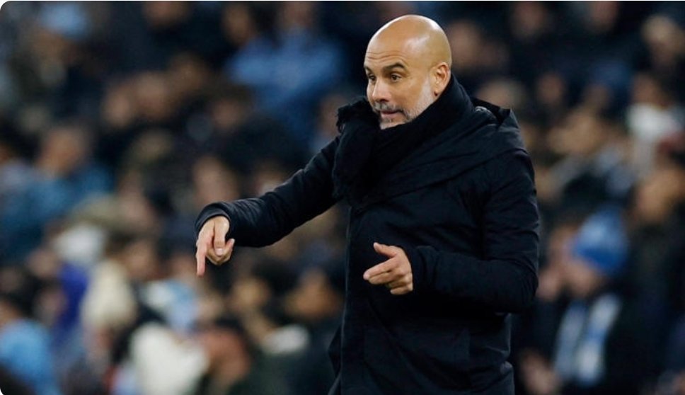 iwangaru's tweet photo. Manchester City boss Pep Guardiola was lost for words as he struggled to explain how his side had another late collapse this season in the form of their 2-3 loss to Real Madrid in the Champions League Round of 16 qualifier on Tuesday, Feb 11. https://t.co/J0AfexGlY6