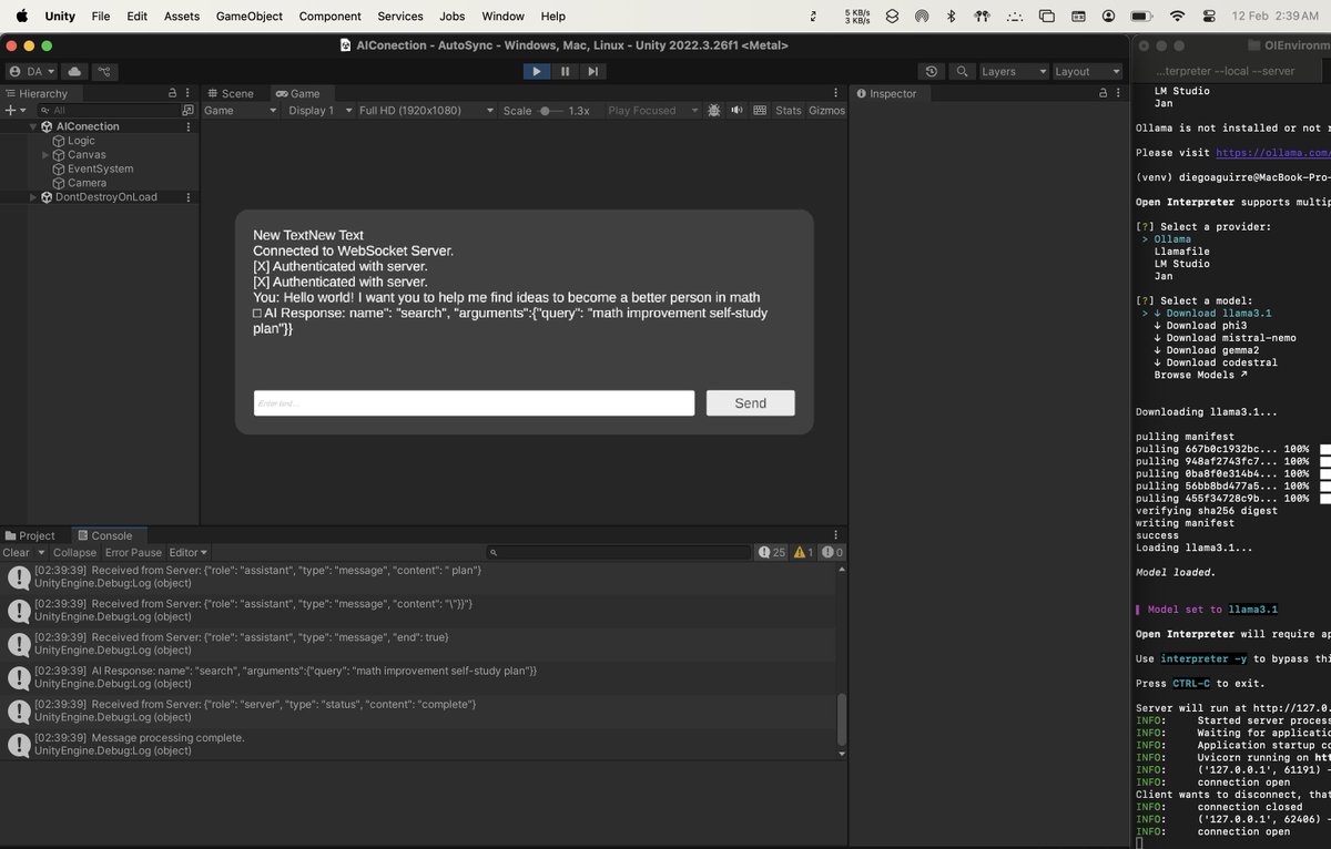 DiegoUSDZ's tweet image. My view no, AutoSync Project, testing and attempting to learn a little bit of #OpenInterpreter.