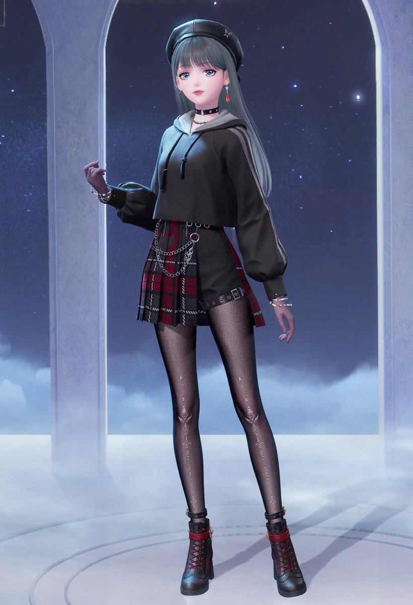 mintyjellyy0's tweet photo. Outfit of the day ❤️🖤
#InfinityNikki #Alt #StylingChallenge https://t.co/H5s3L3H8NQ