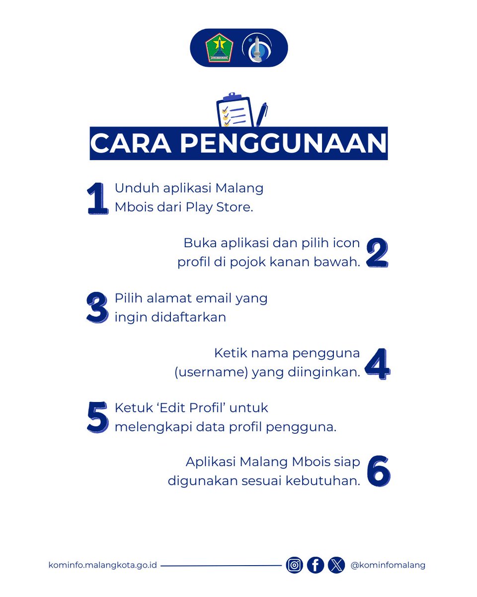 Hai, Nawak Kominfo! 🙌🏻

Sekarang gak perlu ribet! Ada langkah-langkah mudah untuk mengakses layanan publik secara online di Aplikasi Malang Mbois 📲

Ojok lali download, yoo ‼️

#NawakKominfo #NawakNgalam #DiskominfoKotaMalang #LayananPublik
#KotaMalang #MalangMbois