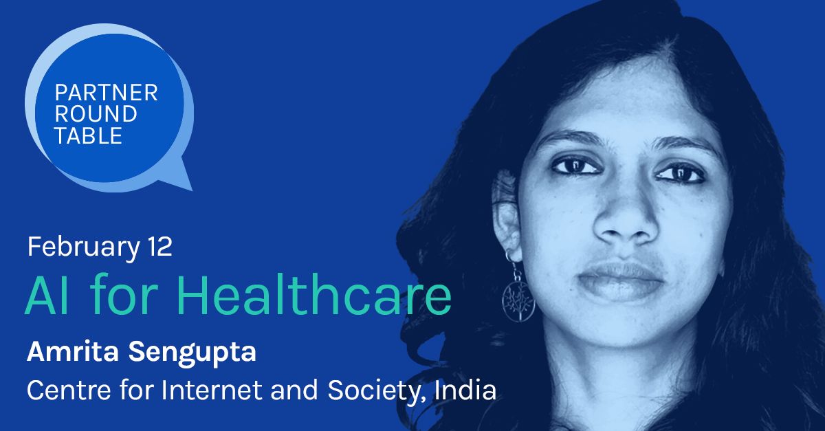 Centre for Internet and Society (@cis_india) on Twitter photo Tune in today at 9:30PM IST for <a href="/iamgondogol/">Amrita Sengupta</a>'s breakdown of AI auditing in Indian Healthcare, data supply chains, and AI governance at <a href="/PartnershipAI/">Partnership on AI</a>'s #PartnerRoundtable event. Register to join the discussion here: buff.ly/4hbAwLB Tune in today at 9:30PM IST for <a href="/iamgondogol/">Amrita Sengupta</a>'s breakdown of AI auditing in Indian Healthcare, data supply chains, and AI governance at <a href="/PartnershipAI/">Partnership on AI</a>'s #PartnerRoundtable event. Register to join the discussion here: buff.ly/4hbAwLB