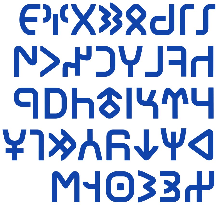 Eski Türk alfabesinin harfleri gerçekten çok güzel, değil mi?