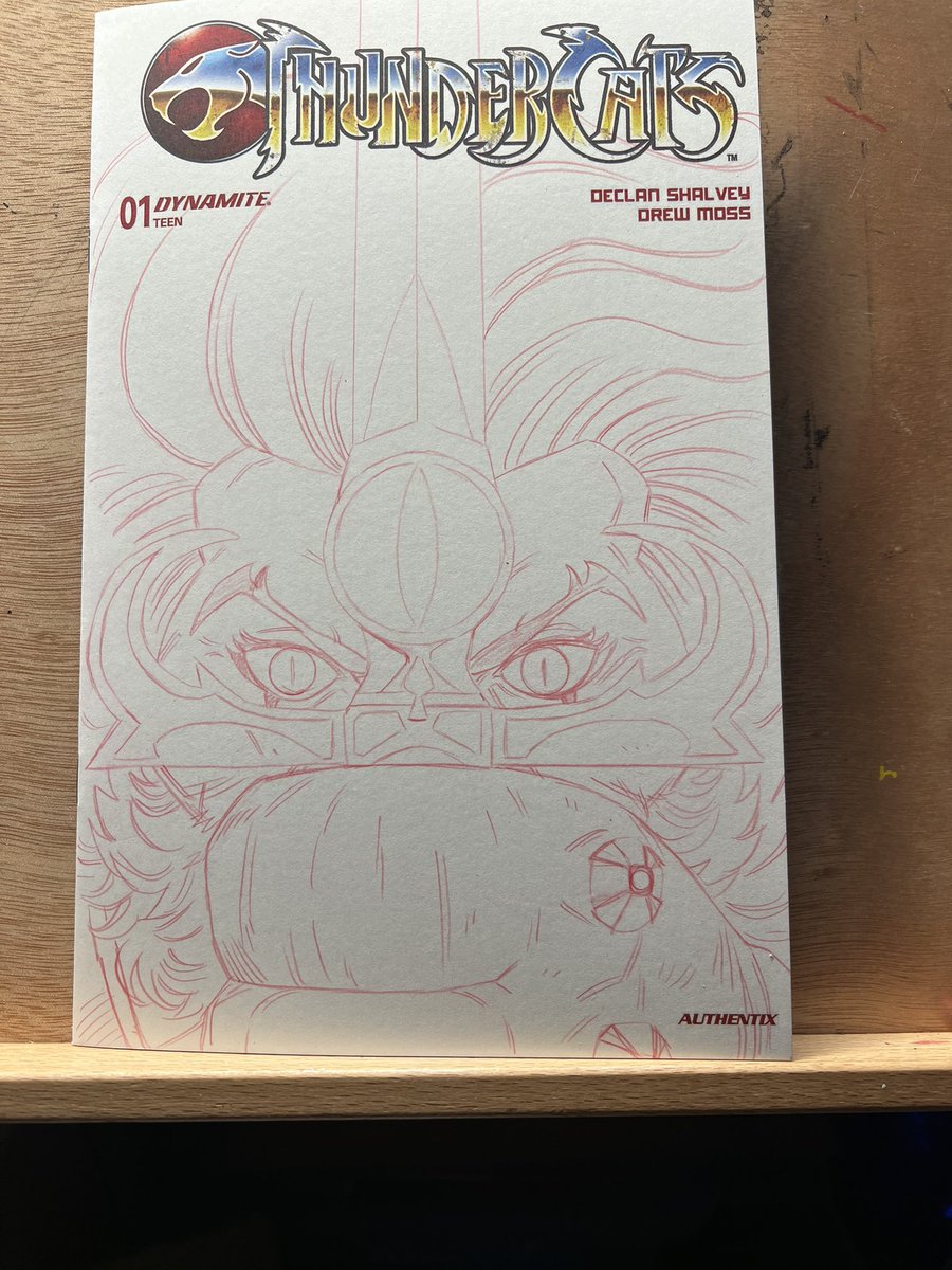 drew_moss's tweet photo. #sightbeyondsight #thundercats #wip it’s getting there. Link in bio for sketches and sketchbook sale #goodnight https://t.co/ewCgvMvenC