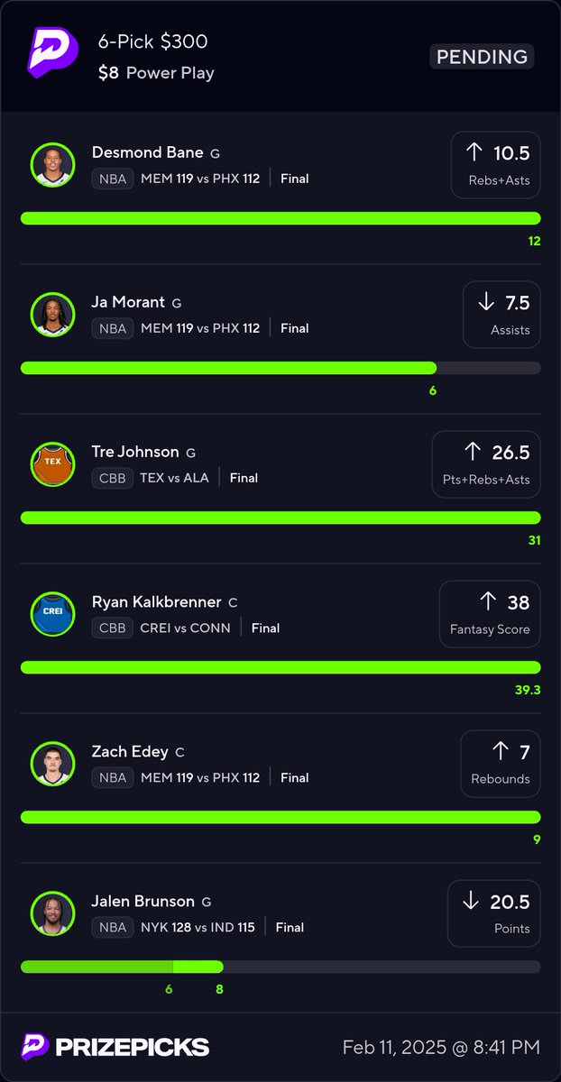 Nice cash to end the night.