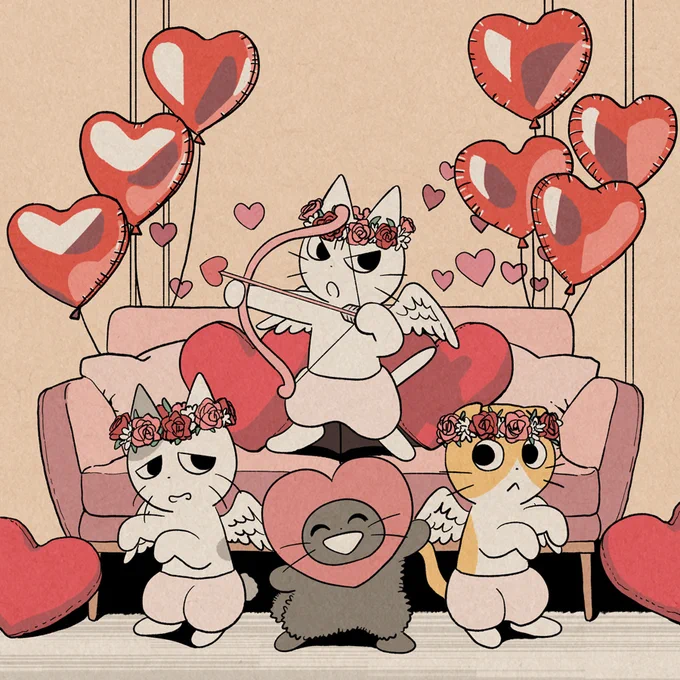キミの恋が実りますようにっ!!#かぶるねこ 