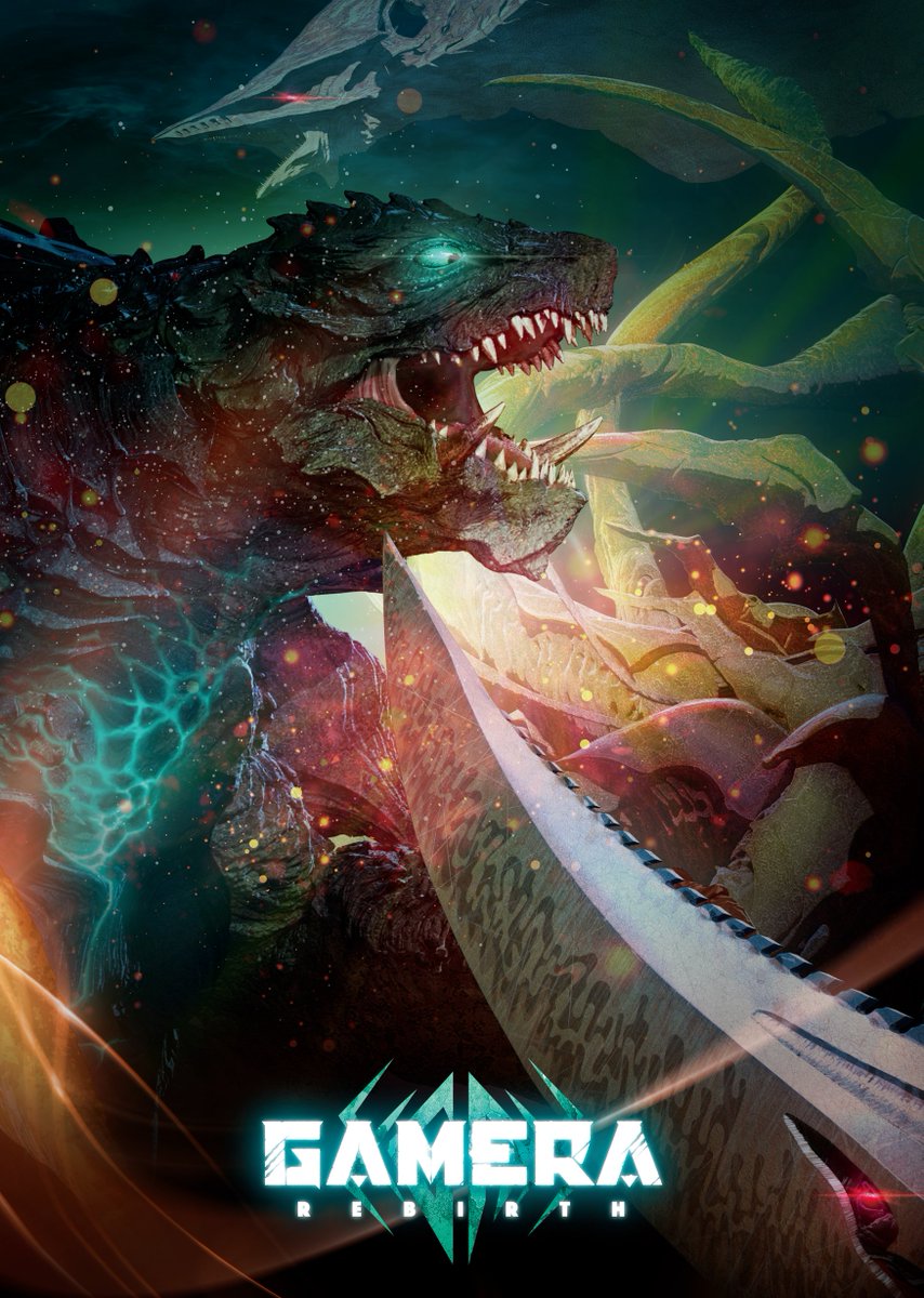 gamera_rebirth's tweet photo. 重 大 発 表

『GAMERA -Rebirth-』
4月よりNHK総合にて毎週土曜日23:45より放送決定。

Netflixにて世界配信中の『GAMERA -Rebirth-（#ガメラリバース）』。
このたび地上波での初放送が決定しました。

続報をお待ちください🐢✨
https://t.co/B4vkVh936d https://t.co/b7TLIlVUXM