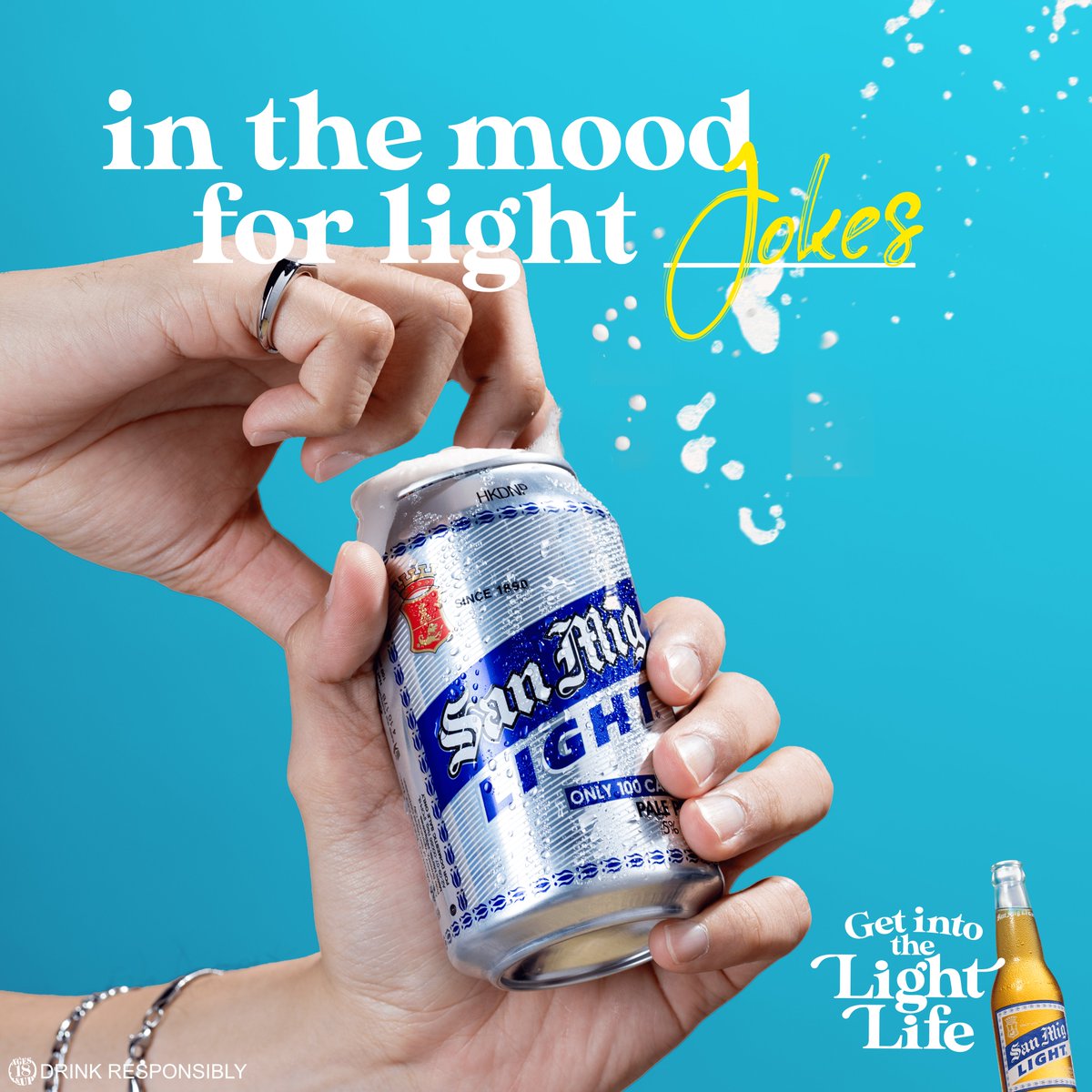 Keep the aura light! Crack some jokes with chill vibes and enjoy a
San Mig Light.

ASC S0168P020525S