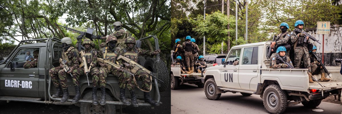TheGreatLakesE1's tweet photo. 1) Why peacekeeping missions in #DRC fail
#DRC has had a series of peacekeeping missions, including #MONUSCO, #SAMIDRC, and #EACRF, to help bring stability to eastern #DRC, but its eastern region remains a humanitarian disaster zone.
https://t.co/ZW4qSpy1N2 https://t.co/YpNpCu6F6p