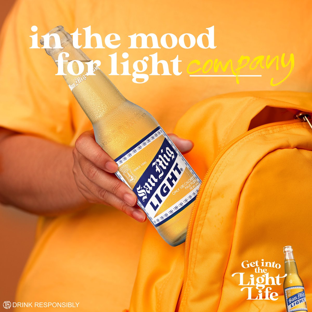 Keep the mood light and laugh with some friends! Enjoy the
lightness of your company with San Mig Light!

ASC S0167P020525S