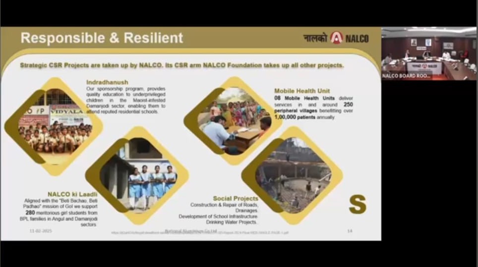 NALCO_India's tweet photo. Earnings Conference Call on #NALCO’s Q3 #Financial Results for FY25 was held virtually on 11th February. #Stakeholders actively participated in the video conference, discussing key financial insights and performance updates. Recording of the meeting can be viewed at:
https://t.co/4csiY6fKAW

@kishanreddybjp @satishdubeyy @MinesMinIndia