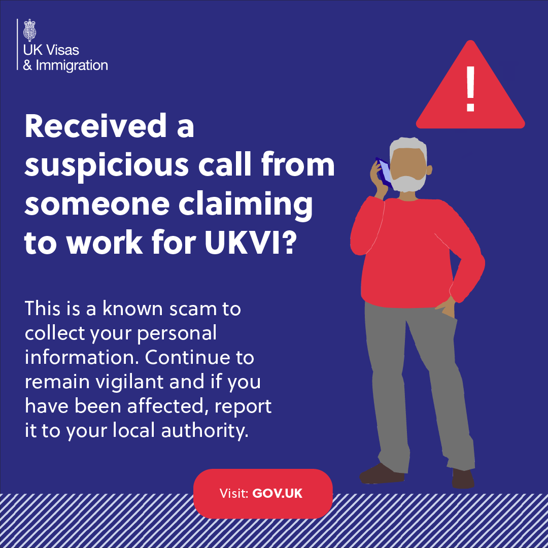 UKinNigeria's tweet photo. Travelling to the UK? Stay alert! ๐จ
Scammers may claim they can speed up your visa application in exchange for money or personal details.
@UKVIgovuk will never contact you via social media or ask for payment outside official channels
#DoNotFallForFraud https://t.co/zH4gvfl8ZG