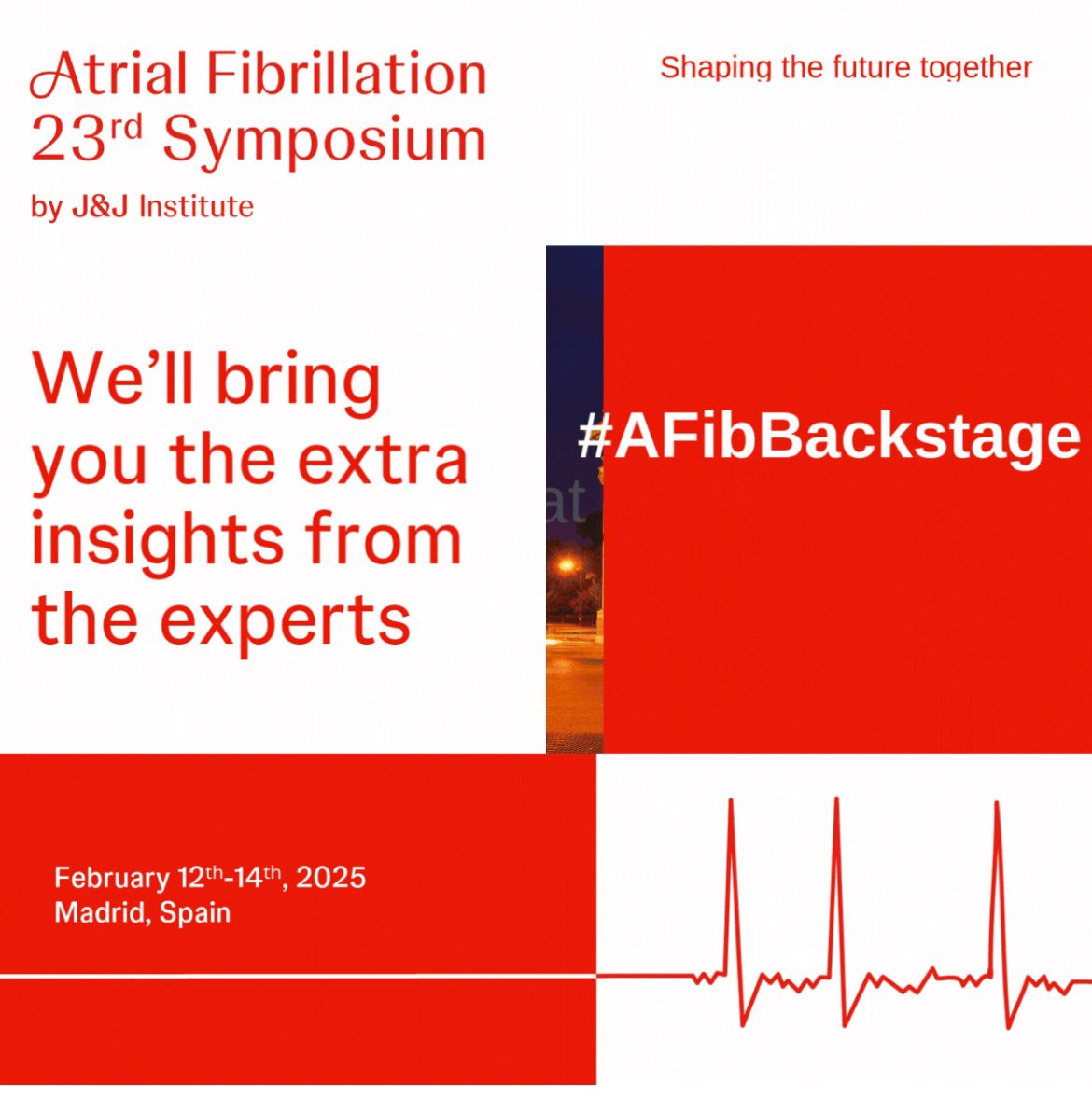 ChristianHeeger's tweet photo. I’m proud to be a #AFIBbackstage Ambassador at the 23rd Atrial Fibrillation Symposium in Madrid, February 12-14!
We will interview 🎤the expert faculty to share their insights. @AlexandreAlmoRa @sebFeickert @DrCherylTeresEP @Phiso_de @Drdevignair
See you Backstage at #AFIB2025 https://t.co/9jzps8ucWA