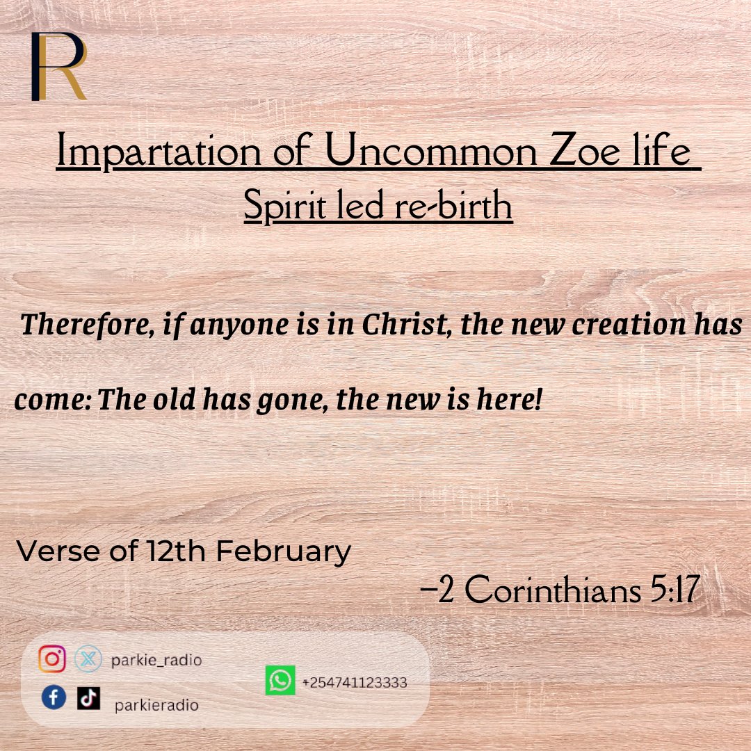 If anyone is in Christ, they are a new creation. The old is gone, and the new has come. Stay tuned to Parkie Radio for uplifting messages of faith and renewal. 
parkieradio.parklandsbaptist.org

#NewCreation #FaithRenewed #ParkieRadio