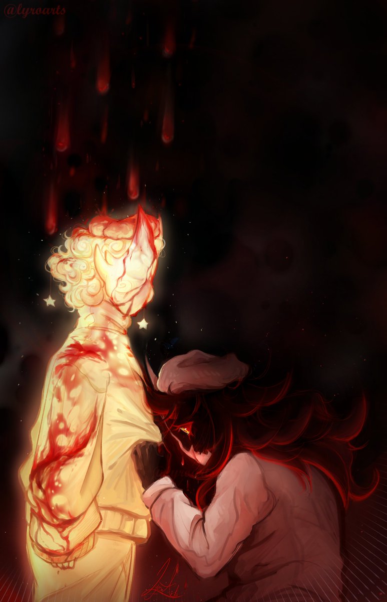 LyroArts's tweet image. &quot;I will continue to damage the memory of her. No matter if I want it or not&quot;.
---
#robloxregretevator #folly #regretevatorfolly #fanart #myart