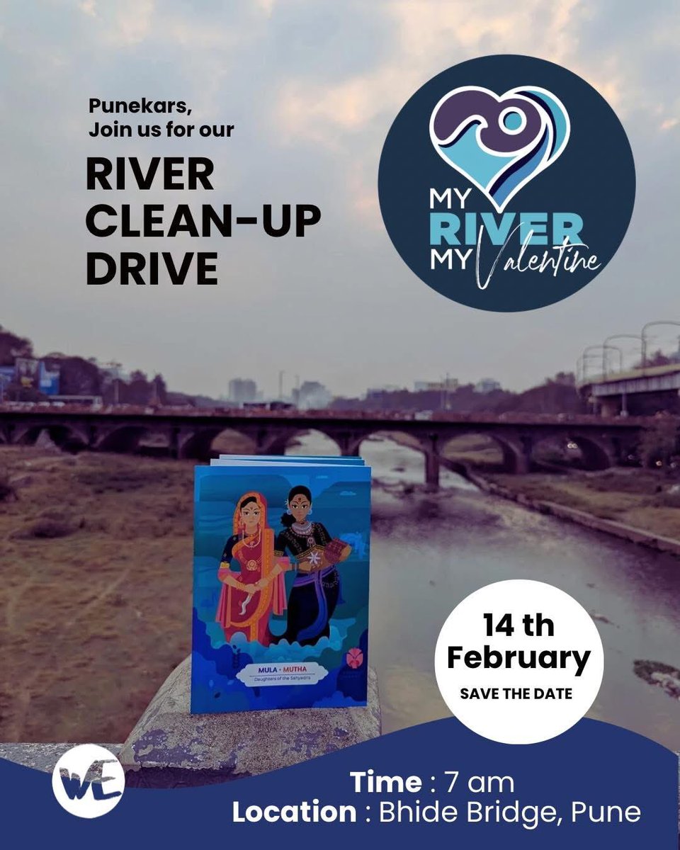 cbcmhgoa's tweet image. This Valentine’s, let’s show love to our rivers!

❤️🌊 Join @cbcmhgoa on 14th Feb for the Mula-Mutha Clean-Up Drive and be a part of the change! 

Registration Link : docs.google.com/forms/d/1X8P-2…

#MyRiverMyValentine #Pune #MulaMutha

@airnews_pune @ddsahyadrinews @MyGovMarathi
