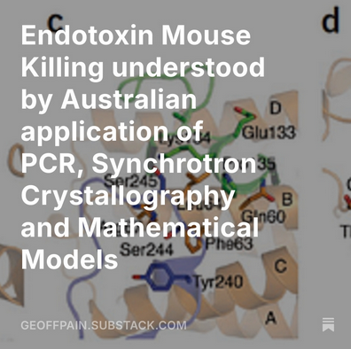 FluoridePoison's tweet image. Building my coverage of Australian expertise in Endotoxin Death looking at a fascinating paper published in 2013.
#Synchrotron 
#PCR 
#Crystal_structure
funded by Pfizer
🦠💉⚰️
geoffpain.substack.com/p/endotoxin-mo…