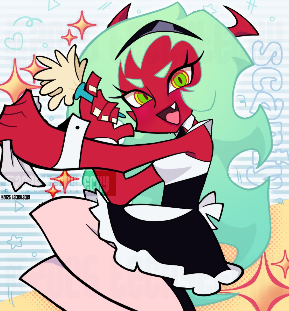 why was she in a maid outfit ❤️ is she stupid ❤️