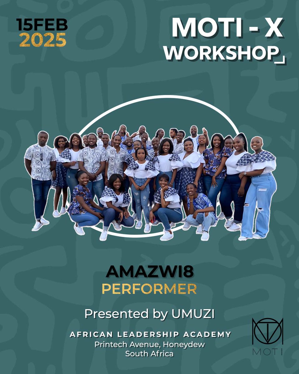 MOTI-X Music Business Workshop
Guest Performer Announcement - @amazwi8
Saturday 15th Feb 2025
Brought to you by <a href="/ALAcademy/">ALA</a>  x <a href="/blank/">blank</a>.ala