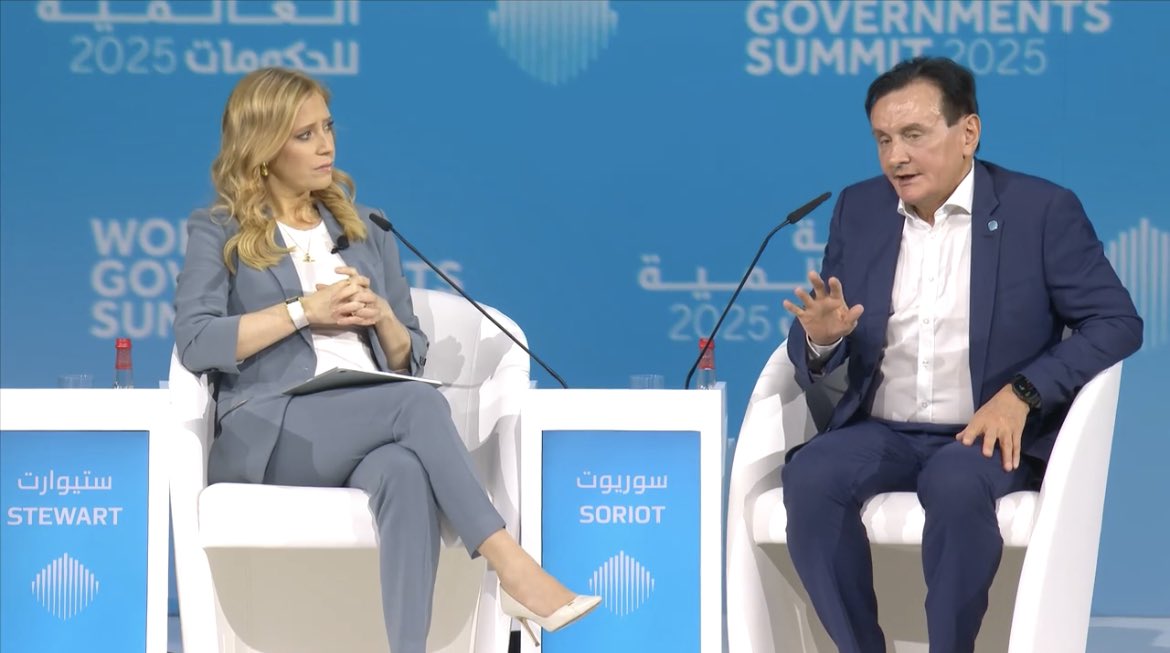 CNN International PR (@cnnipr) on Twitter photo On day two of <a href="/WorldGovSummit/">World Governments Summit</a> 2025, <a href="/annastewartcnn/">Anna Stewart</a> speaks to <a href="/AstraZeneca/">AstraZeneca</a> CEO Pascal Soriot about what governments need to do to prevent disease, and how AI can help the healthcare industry. On day two of <a href="/WorldGovSummit/">World Governments Summit</a> 2025, <a href="/annastewartcnn/">Anna Stewart</a> speaks to <a href="/AstraZeneca/">AstraZeneca</a> CEO Pascal Soriot about what governments need to do to prevent disease, and how AI can help the healthcare industry.