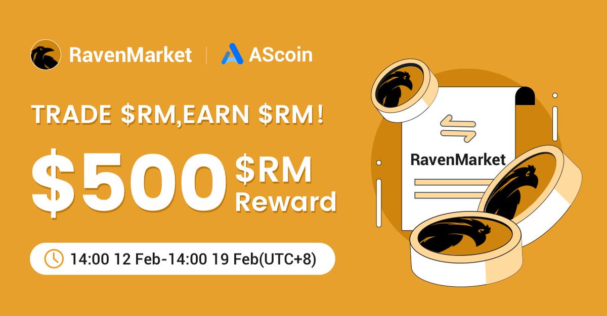 Assure_pro's tweet image. 🚀We’re thrilled to announce a trading competition  between @Assure_pro &amp;amp; @RavenMarketAI !

👑$RM is a #memecoins  about #AI  on #Solana

CA:71WCNAJjb7xx2HQbysqoPdDmSPatmGBN8sudXG1Zpump

💰 Prize Pool: 500 USDT
🥇 70 USDT
🥈 40 USDT
🥉 30 USDT
🏆 Top 4-30: Share 360 USDT

⏰ Feb…