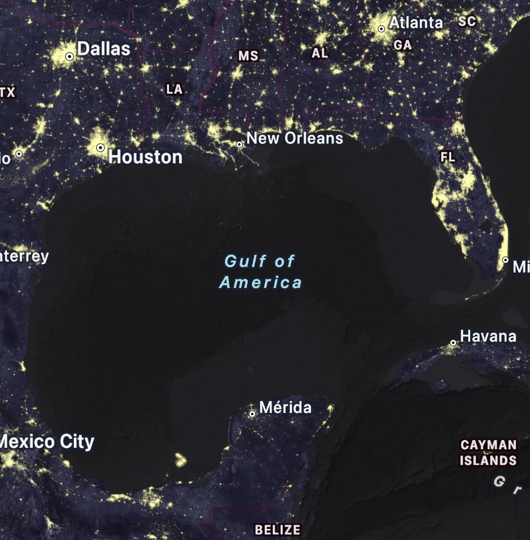 Will you call it the Gulf of America?