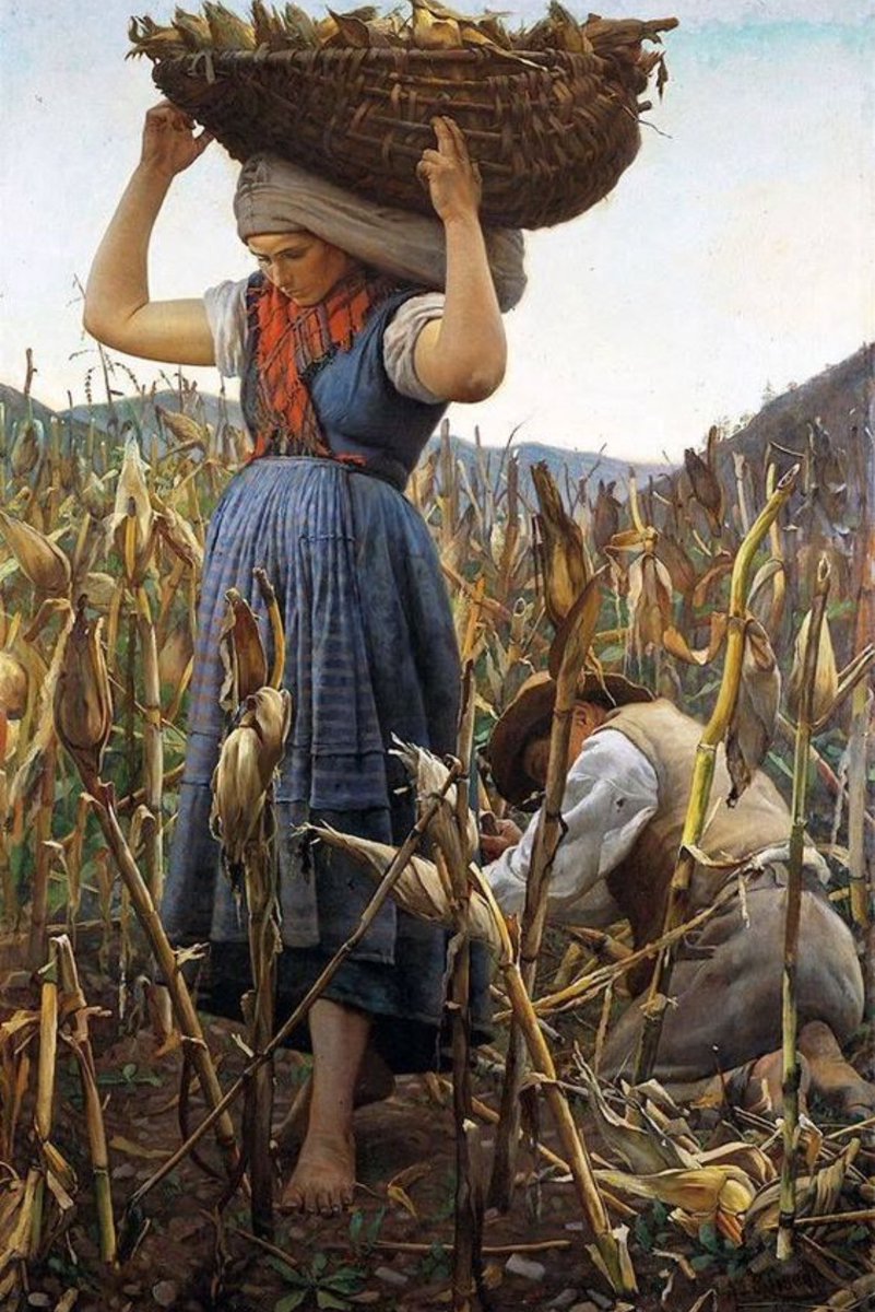 The idea that “women have always stayed home with the babies while men single-handedly funded everything” is pure brain-rot mythology.

For most of history, women worked just as hard as men to sustain their families. 

The image of the 1950s housewife the wannabe trad Twitter