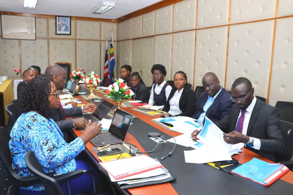 mugaa_eric's tweet photo. This morning I have held a meeting with the Ministry Land Reclamation Policy and Bill Task Team coordinated by director land Reclamation and climate Resilience at the ministry and the Irrigation Secretary.

The team briefed me on the consultation with other key Ministries, Departments and Agencies (MDAs) on the Draft Reclamation Policy. 

Upon approval by the Cabinet, the policy will clear the way for the development of appropriate legislation and regulatory framework. This will facilitate the reclamation of degraded lands in the Country and help the government achieve the "land Degration Neutrality" Agenda by 2050.

"Every land use decision is a water management decision".