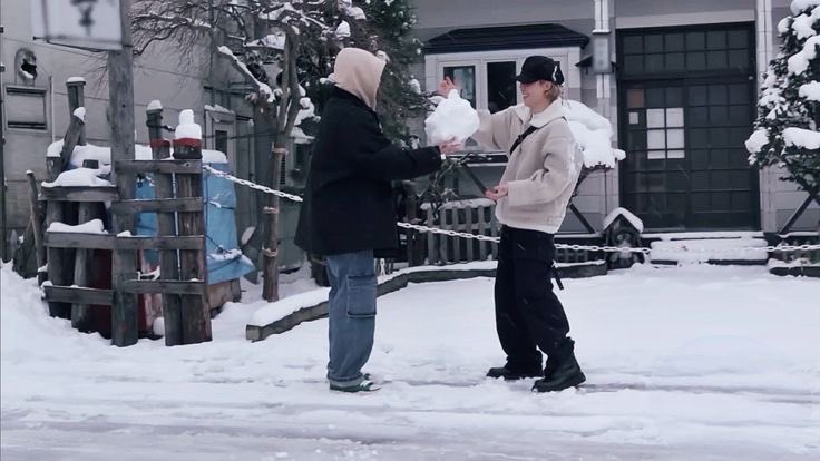 JKB7S's tweet photo. The outside air temperature evokes my memories of the beautiful white-coated city, Sapporo, where Jimin-hyung and I took a trip together, walking through the snow-covered streets, and stepping into a winter dream for our mini series “Are You Sure?!” https://t.co/Kygv6NEpXf