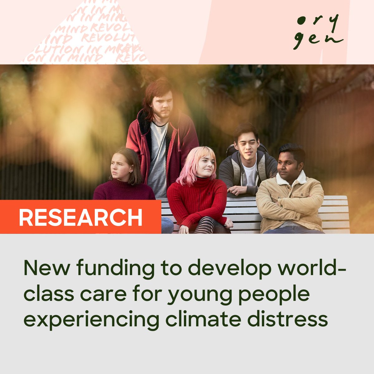 RESEARCH | The climate is changing, and so is the way we turn research into practice.

Major new <a href="/nhmrc/">NHMRC</a> funding will help Orygen establish PRIME, a unique way to fast-track effective care for young people experiencing climate distress: bit.ly/41cAaii