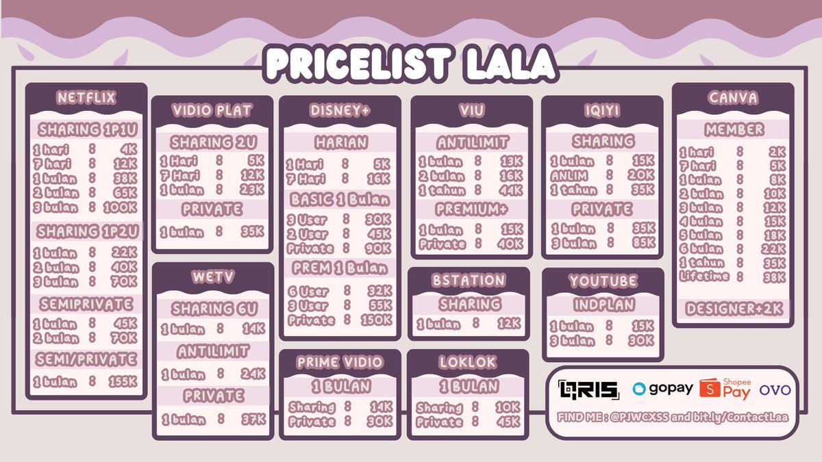 halloo aku kambek, ready semua yaa boleh langsung ke bit.ly/ContactLaa 🎀🎀 #zonauang