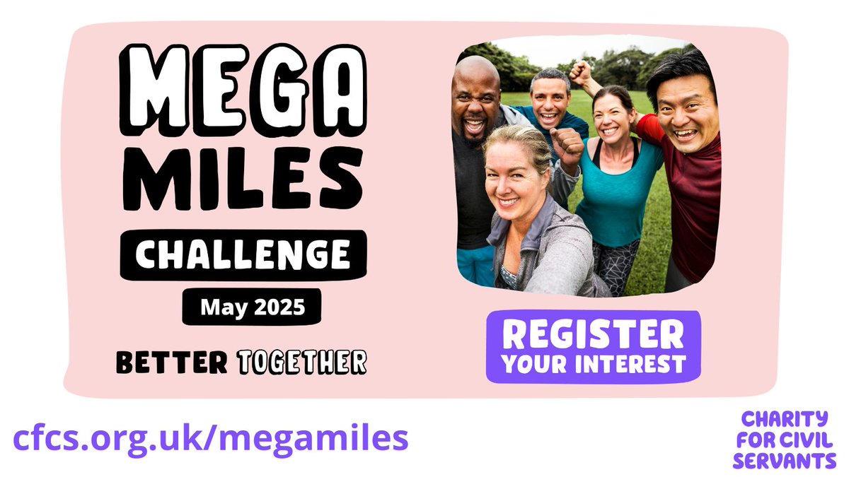 In 2024, over 4,500 took part in our Mega Miles Challenge. Were you one of them? 
bit.ly/3VNDWeL register your interest now for this year's challenge and you'll be first to hear when the event goes live plus be in with a chance to win a £1,000 holiday voucher.