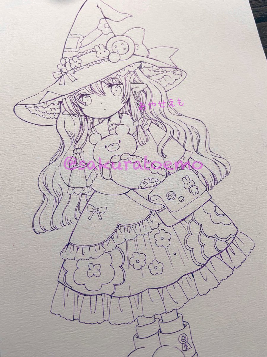 「線画〜 」|あやせ えものイラスト