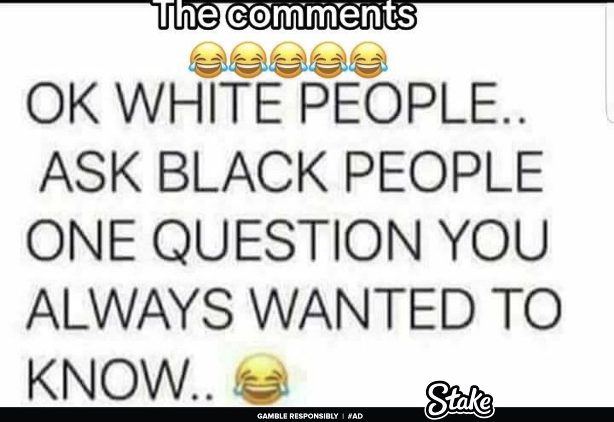 _kingjonah's tweet photo. So finally whites got the chance to ask blacks what they’ve always wanted to find out. The questions must make you laugh https://t.co/xHTazASyqn