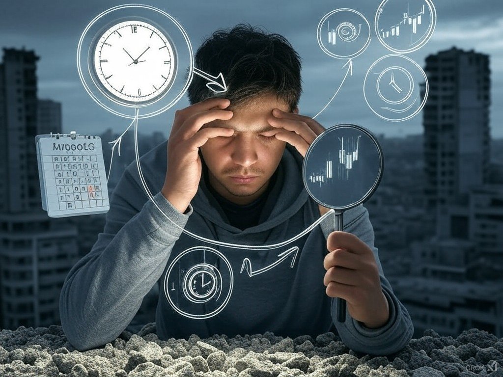 thought compounding is just about finance; procrastination &amp; self doubt compounds like no other. 

Image by <a href="/grok/">Grok</a>; <a href="/elonmusk/">Elon Musk</a> self doubt adds an extra hand to procrastination according to grok