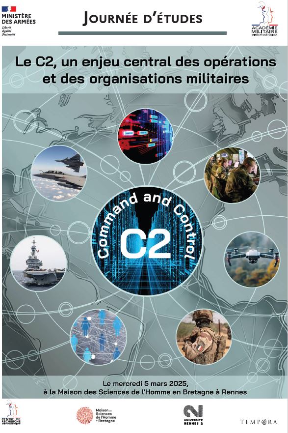 📢Le CReC de <a href="/SaintCyrCoet/">Académie militaire de Saint-Cyr Coëtquidan</a> et le laboratoire <a href="/EATempora/">Tempora</a>  de <a href="/UnivRennes_2/">Université Rennes 2</a>  organisent une journée d'études sur "Le C2 : un enjeu central des ops et des org militaires" le 5 mars 2025  
à la Maison des Sciences de l'Homme en Bretagne (Rennes) &amp; en ligne. 
Inscription &amp; programme👇