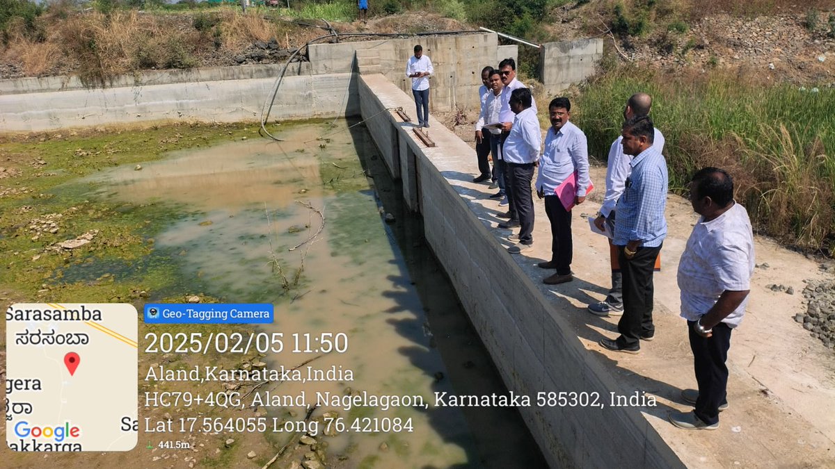 BangaloreCwc's tweet image. Monitoring visit of 138 SMI schemes of Kalaburagi &amp;amp; Yadgir Districts of Karnataka - 05-08 February
by Director, DD &amp;amp; AD, Appraisal Dte, MSO, CWC, Bengaluru accompanied by SE, EE, AEE and concerned officials of MI department, Govt of Karnataka
