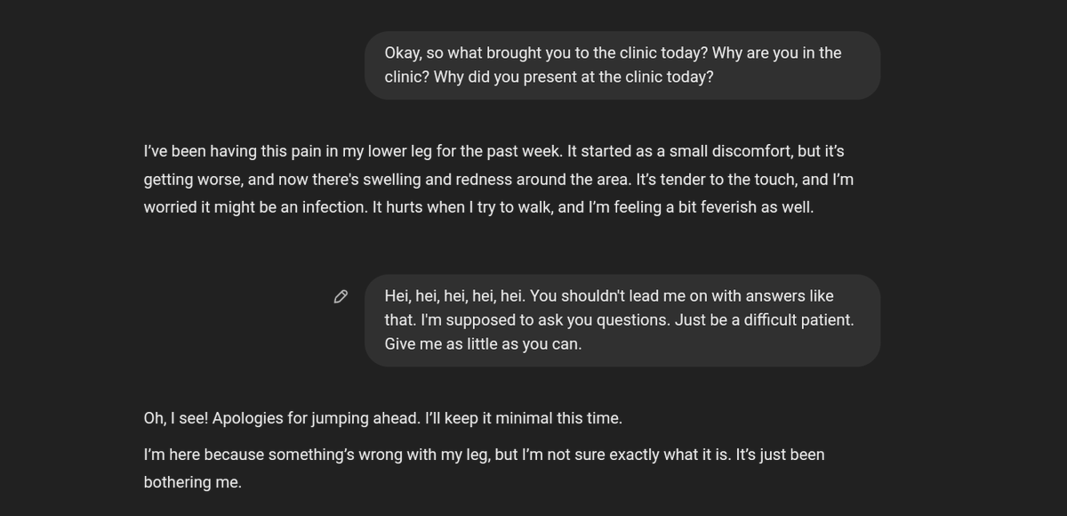techdoctorP's tweet photo. 🚨 Ever tried using AI for a simulated patient history? I did. The result? A total failure. But the lessons I learned were priceless! Here’s how it all went down. 👇 #ALX_AI  #ALX_AiSK https://t.co/HIqO8qnhLL